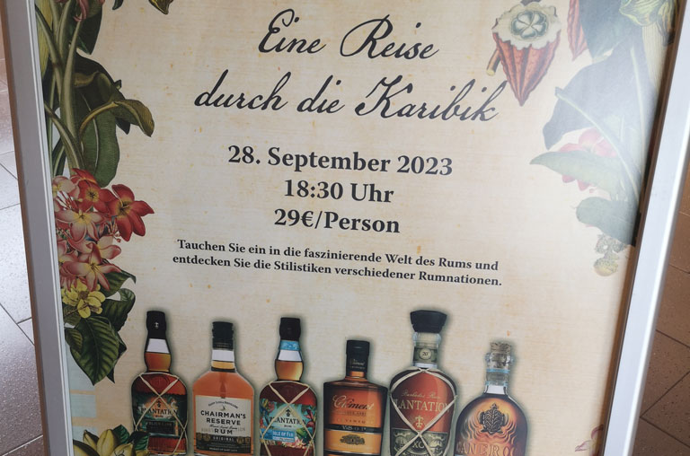 EDEKA Köhler, Göttingen, Grone, Rum, Tasting, Degustation