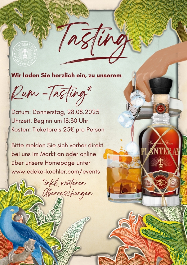 Rum-Tasting bei EDEKA Köhler
